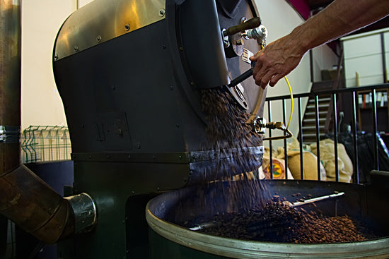 Coffee bean roasting process
