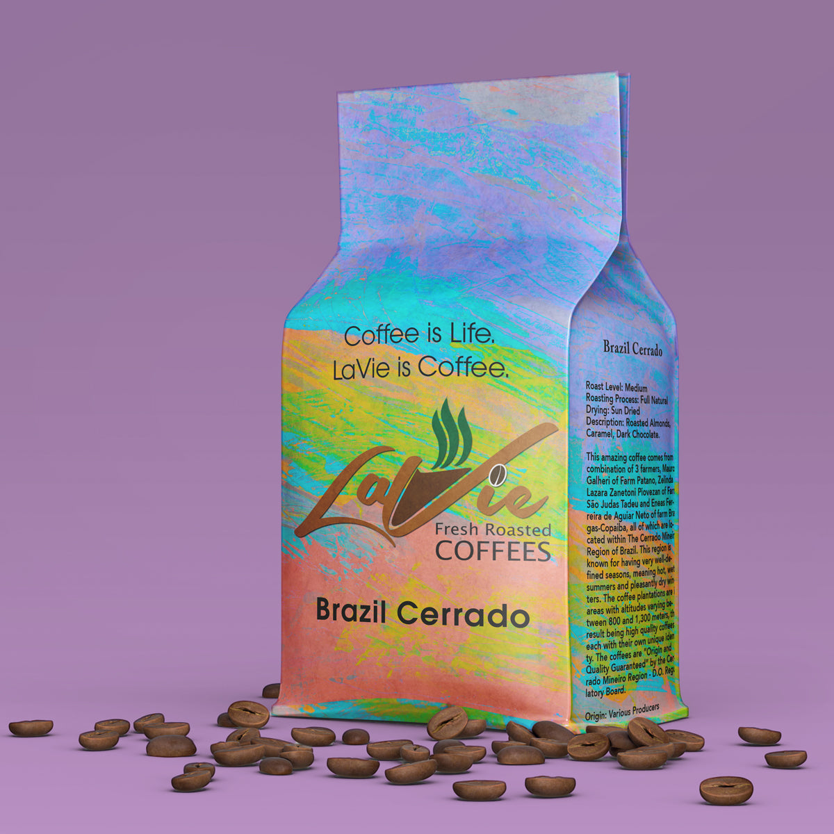 Roast Level: Espresso Fino Blend Roasting Process: Fully washed and dried on raised beds Description: Dark Chocolate, Roasted Nuts, Raspberry. Our Espresso Fino blend was created for those coffee lovers looking for an espresso blend with a familiar espresso flavor but without the char and bitterness commonly found in traditional "Italian Roasted" espresso. The Fino is lower on the acidity level in comparison to our standard espresso blend. Origin: Guatemala, Brazil, and Sumatra Organic: No